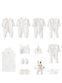 Passt! Baby Kleidung Set komplett Geschenk-Set Mädchen Junge Neugeborene Erstausstattung 20 Stück 100% Baumwolle 0-6 Monate von Passt!