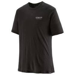 Patagonia - Cap Cool Merino Graphic Shirt - Merinoshirt Gr XL schwarz von Patagonia