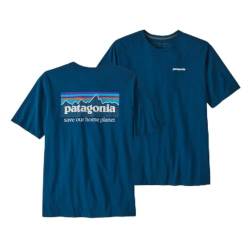 Patagonia Herren M's P-6 Mission Organic T-Shirt, Lagom Blue, L von Patagonia