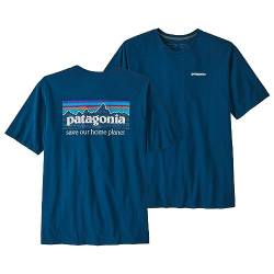 Patagonia Herren M's P-6 Mission Organic T-Shirt, Lagom Blue, M von Patagonia
