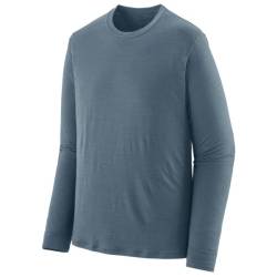 Patagonia - L/S Cap Cool Merino Shirt - Merinoshirt Gr XL blau/grau von Patagonia