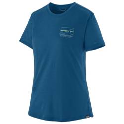 Patagonia - Women's Cap Cool Merino Graphic Shirt - Merinoshirt Gr XS blau von Patagonia