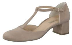 Paul Green Damen, Frauen Riemchen Pumps,Abendschuhe,Court,Shoes,stöckelschuhe,knöchelriemchen,Fesselriemchen,Beige-Braun (Champagne),42 EU / 8 UK von Paul Green