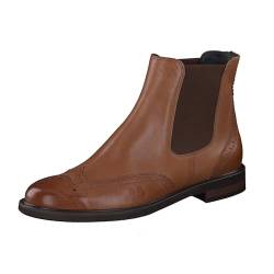 Paul Green Damen Chelsea-Stiefelette, Frauen Chelsea Boots,uebergangsschuhe,uebergangsstiefel,schlupfstiefel,flach,Mittelbraun (COGNAC),40 EU / 6.5 UK von Paul Green