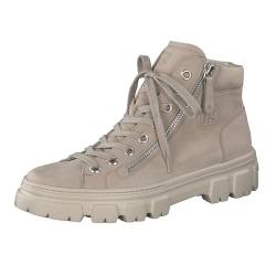 Paul Green Damen Hightop-Sneaker, Frauen High-Top Sneaker,schnürstiefeletten,mid Cut,Halbschuhe,straßenschuhe,Sportschuhe,Beige (Almond),37.5 EU / 4.5 UK von Paul Green