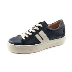 Paul Green Damen Pauls, Frauen Low-Top Sneaker,schnürer,Plateausohle,Halbschuhe,straßenschuhe,Strassenschuhe,Sportschuhe,Blau (Space/Ivory),38.5 EU / 5.5 UK von Paul Green