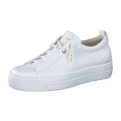 Paul Green Damen Pauls, Frauen Low-Top Sneaker,schnürschuhe,schnürer,Plateausohle,Halbschuhe,straßenschuhe,Strassenschuhe,Weiß (White/Gold),37.5 EU / 4.5 UK von Paul Green