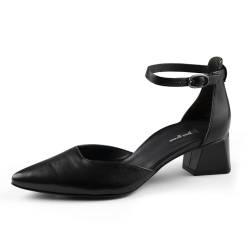 Paul Green Damen Pumps, Frauen Riemchen Pumps,Court Shoes,stöckelschuhe,feine halteriemen,elegant,Absatzschuhe,high Heels,Schwarz (Black),37 EU / 4 UK von Paul Green