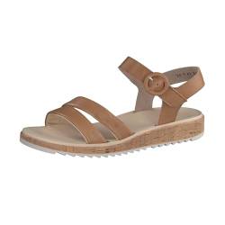 Paul Green Damen SUPER SOFT Sandale, Frauen Riemchensandalen,sommersandalen,bequem,flach,sommerschuhe,freizeitschuhe,Mittelbraun (CUOIO),39 EU / 6 UK von Paul Green