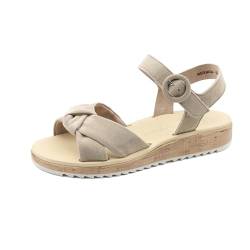 Paul Green Damen SUPER SOFT Sandale, Frauen Riemchensandalen,sommersandalen,bequem,sommerschuhe,freizeitschuhe,Hellbraun (CHAMPAGNE),39 EU / 6 UK von Paul Green