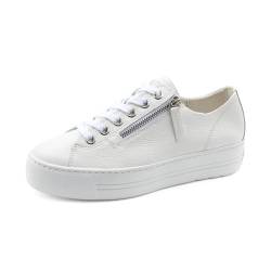 Paul Green Damen SUPER Soft Pauls, Frauen Bequemschuhe,Komfortschuhe,Halbschuhe,schnürschuhe,schnürer,bequem,Schnuerschuhe,Weiß (White/Silber),42 EU / 8 UK von Paul Green