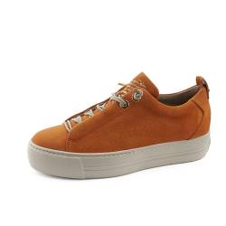 Paul Green Damen SUPER Soft Pauls, Frauen Low-Top Sneaker,Sportschuhe,Freizeitschuhe,Turnschuhe,Laufschuhe,schnürschuhe,Orange (Papaya),37 EU / 4 UK von Paul Green