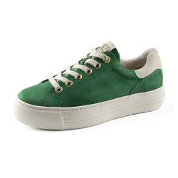 Paul Green Damen SUPER Soft Pauls, Frauen Low-Top Sneaker,schnürschuhe,schnürer,Plateausohle,Halbschuhe,straßenschuhe,Grün (Green/Ivory),38.5 EU / 5.5 UK von Paul Green