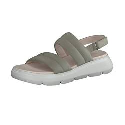 Paul Green Damen SUPER Soft Plateau-Sandale, Frauen Riemchensandalen,Freizeitschuhe,Schuhe,Strandschuhe,Sandaletten,Grün (HERB),38 EU / 5 UK von Paul Green