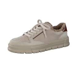 Paul Green Damen SUPER Soft Sneaker mit Warmfutter, Frauen Bequemschuhe,Warm gefüttert,Strassenschuhe,lace-up Shoes,Low-tie,Beige (Biscuit/Almond),40 EU / 6.5 UK von Paul Green