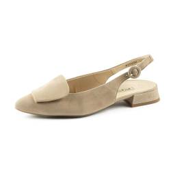 Paul Green Damen Sling-Sandalette, Frauen Sandaletten,offene schuhe,strandschuhe,riemchensandalen,elegant,leichter absatz,Beige (DAKAR),40 EU / 6.5 UK von Paul Green