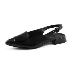 Paul Green Damen Sling-Sandalette, Frauen Sandaletten,offene schuhe,strandschuhe,riemchensandalen,elegant,leichter absatz,Schwarz (BLACK),38 EU / 5 UK von Paul Green