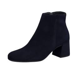 Paul Green Damen Stiefelette, Frauen Ankle Boots,kurzstiefel,uebergangsschuhe,uebergangsstiefel,flach,stiefel,bootee,booties,Blau (BLAU),40.5 EU / 7 UK von Paul Green