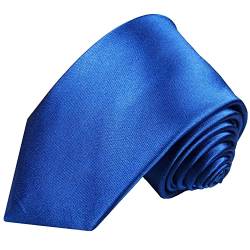 Paul Malone Palm Beach Blaue Krawatte für Herren modern uni satin Seide von Paul Malone Palm Beach