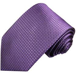 Paul Malone Palm Beach Lila violette Krawatte extra lang (165cm) kariert Waffelmuster Seide von Paul Malone Palm Beach