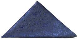 Paul Malone Einstecktuch Microfaser blau ornamente von Paul Malone