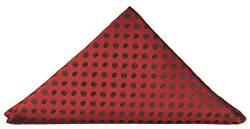 Paul Malone Einstecktuch Microfaser rot schwarz gepunktet von Paul Malone