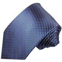 Paul Malone Krawatte Designer Seidenkrawatte Herren Schlips modern gepunktet 100% Seide Schmal (6cm), Extra lang (165cm), blau 393 von Paul Malone