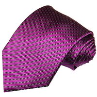 Paul Malone Krawatte Moderne Herren Seidenkrawatte gestreift 100% Seide Schmal (6cm), fuchsia 995 von Paul Malone