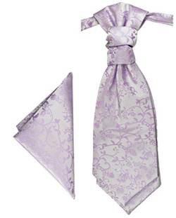 Paul Malone Plastron Set flieder lila 2tlg Plastron mit Einstecktuch - Hochzeit Krawatte von Paul Malone
