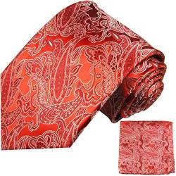 Rote paisley Krawatten Set 2tlg 100% Seidenkrawatte von Paul Malone