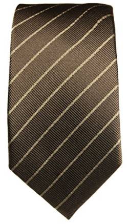 Seidenkrawatten Set 2tlg braun schmale Krawatte + Einstecktuch by Paul Malone von Paul Malone