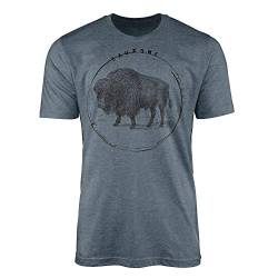 Darwin Evolution-Serie Bison T-Shirt für Herren in Bester Qualität. von Paul Sinus Art