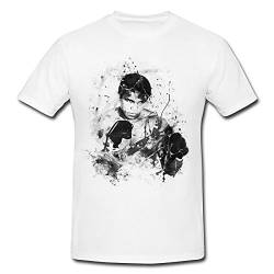 Muhammad Ali-(2) T-Shirt Herren, weiß mit Aufdruck von Paul Sinus Art