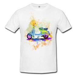 Vespa Herren T- Shirt, Stylisch aus Paul Sinus Aquarell Color von Paul Sinus Art