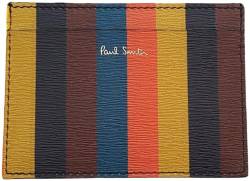 Paul Smith Artist Stripe Herren Kreditkartenetui aus mehrfarbigem Leder, mehrfarbig, S, Klassisch von Paul Smith