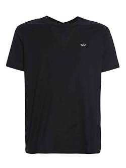 Paul & Shark COP1092-011 T-Shirt Logo Girocollo Manica Corta Black 100% Cotton Regular Fit (XXXL, Black) von Paul & Shark