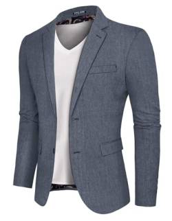 Herren Blazer Anzugjacke Baumwolle Sportlich Trachte Jackett für Herren Regular Fit M Dunkelblau 625S24-2 von PaulJones