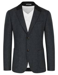 PaulJones Herren Blazer Trachte Anzugjacke aus Wool Rückenschlitz Vintage Stretch mit Reverskragen 462A23-5 von PaulJones