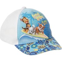 PAW PATROL Baseball Cap Basecap mit Chase, Rubble & Marshall Weiß 54 (1-St) Basecap von Paw Patrol