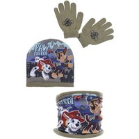 PAW PATROL Beanie Chase Marshall Kinder Winter-Set 3 tlg. Mütze, Schlauchschal & Handschuhe (SET) von Paw Patrol