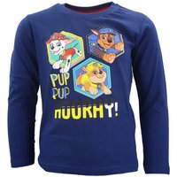 PAW PATROL Langarmshirt Paw Patrol Chase Ruble Marshall Jungen Kinder Shirt Gr. 98 bis 128, 100% Baumwolle von Paw Patrol