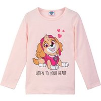 PAW PATROL Langarmshirt Paw Patrol Mädchen Skye Langarmshirt der Hundestaffel PINK DOGWOOD (1-tlg) von Paw Patrol