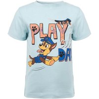 PAW PATROL Print-Shirt Paw Patrol Chase Kinder Jungen kurzarm T-Shirt Shirt Gr. 92 bis 128, Baumwolle von Paw Patrol