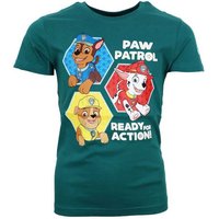 PAW PATROL Print-Shirt Paw Patrol Chase Marshall Kinder Jungen kurzarm T-Shirt Shirt Gr. 98 bis 128, 100% Baumwolle von Paw Patrol