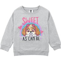 Paw Patrol Sweatshirt - Kids - Sweet As Can Be - 92 - für Damen - Größe 92 - heather grey  - Lizenzierter Fanartikel von Paw Patrol