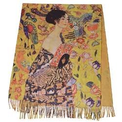 Pawakabano Langer Schal mit Malerei Gemälde (Sw-37) von Pawakabano