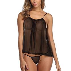 Frauen Unterwäsche Dessous - Durchsichtige Unterwäsche Gothic Kleidung Damen Sexy Fishnet Oberteil Mesh Oberteil Baby Dolls & Negligees Für Damen Netzkleider Fetich Unterwäsche Negligee Damen von Pdakieyxnd