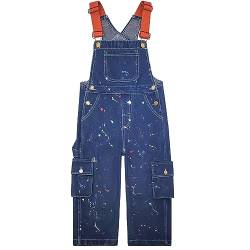 Peacolate Kleines Mädchen Jumpsuit,Kinder Strampler Denim Overalls Blau Schöner schmale Arbeitskleidung Farbwechselhosen 5-14Jahre (12-13Jahre) von Peacolate