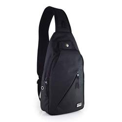 Peak Gear Sling Crossbody Rucksack - Urban Messenger Day Bag, Schwarz , Einheitsgröße von Peak Gear