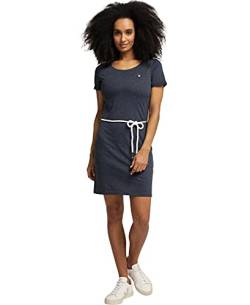 Peak Time Damen Jersey Sommerkleid Strandkleid L80022 Blue Melange Plain Gr. L von Peak Time